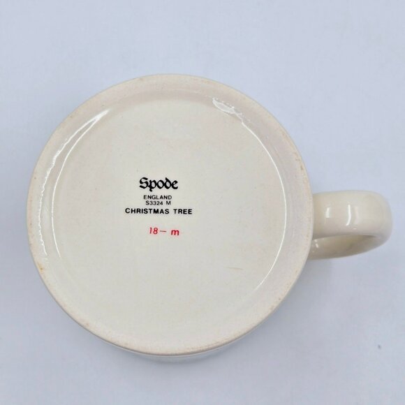 Vintage Spode Tom & Jerry Christmas Tree Coffee Tea Mugs Santa Set Of 4 Read - Picture 16 of 16